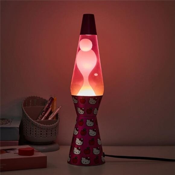 Hello Kitty 16" Lava Motion Volcano Lamp, Pink Wax in Pink Liquid - Picture 5 of 7